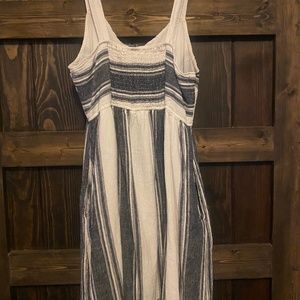 White and grey sundress